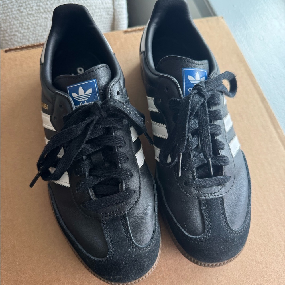 Adidas Samba Black and White Sneakers - Picture 2 of 8